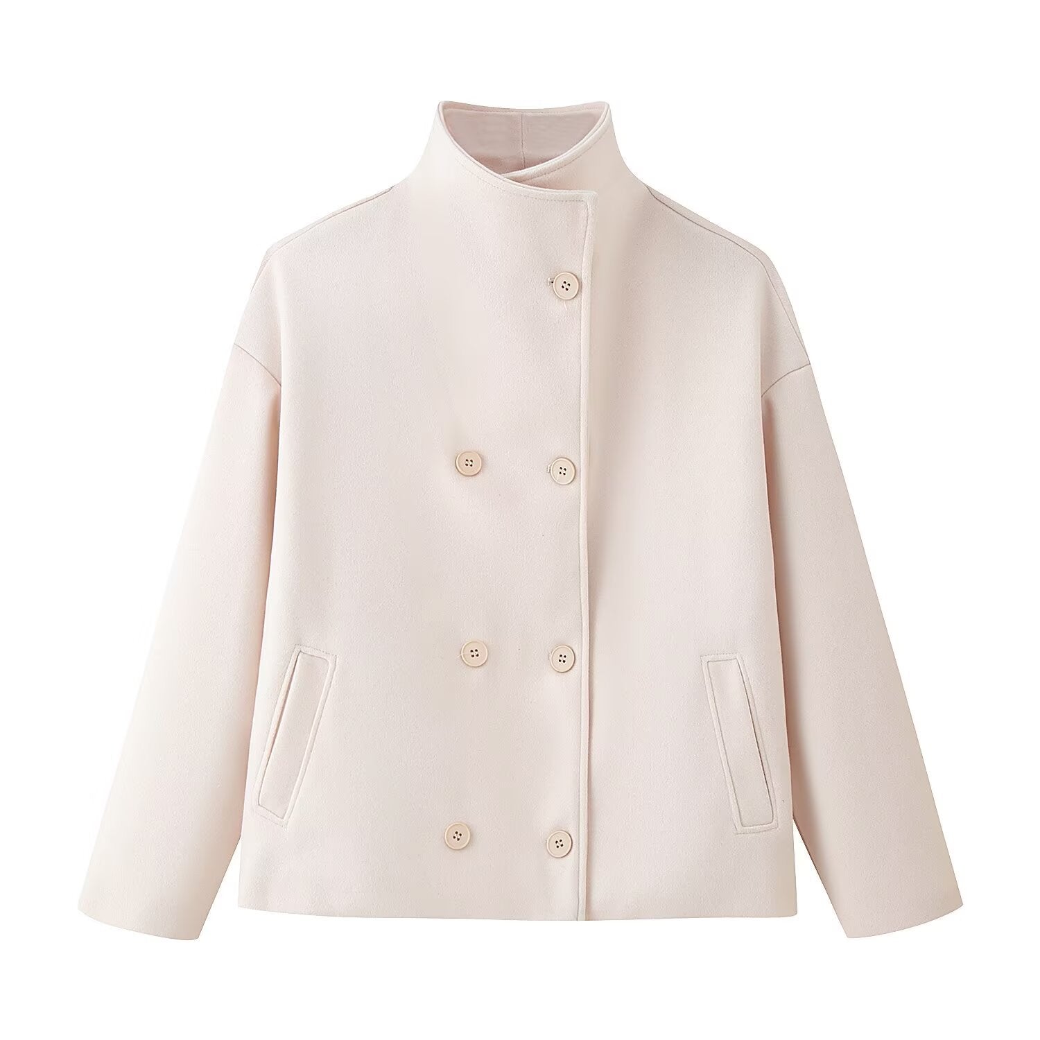 Design Short Wool Coat