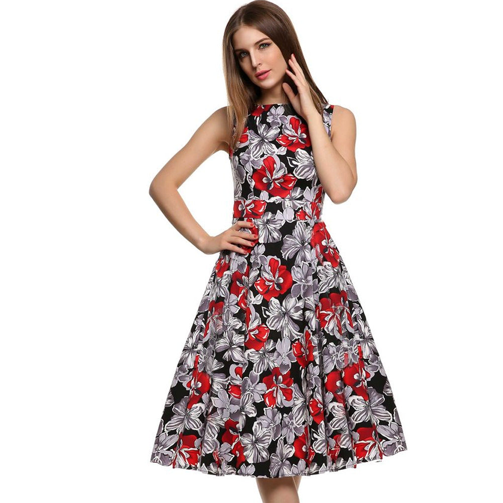 Moda Vintage print dress