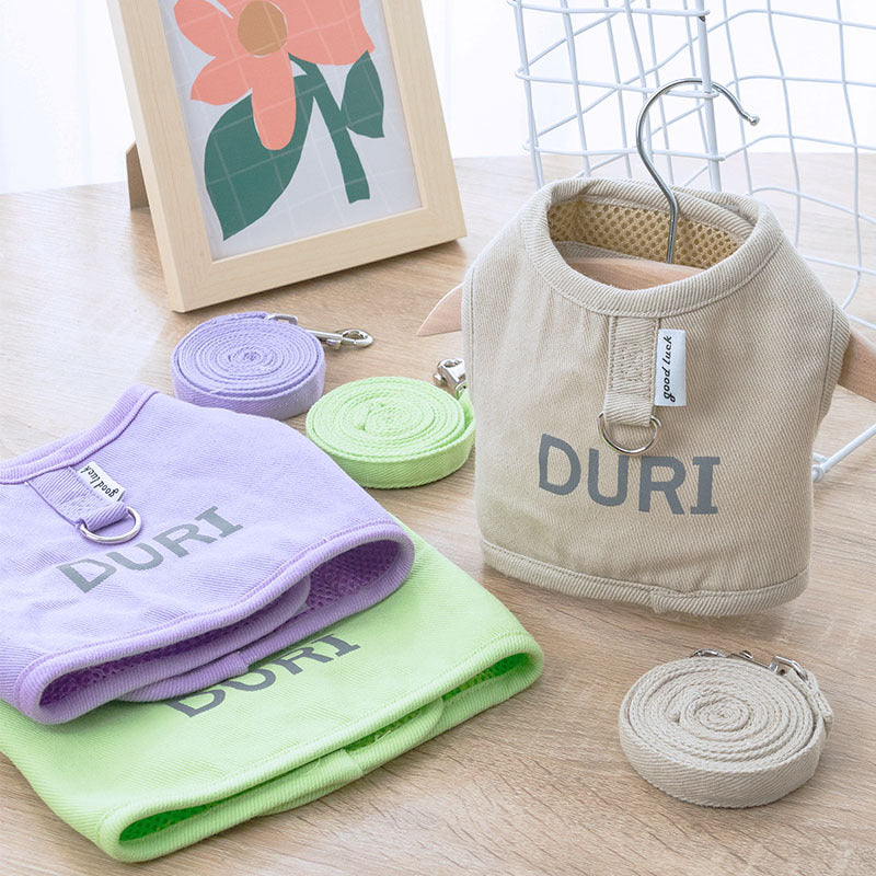 Nice New Dog Harness And Leash Set Woven Fabric Cat And Puppy Vest Harness Leads To Small Medium-Sized Dogs Traction In Pet Clothes