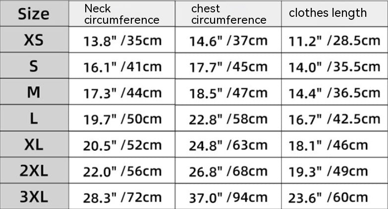 Outdoor Jacket Dog Clothes