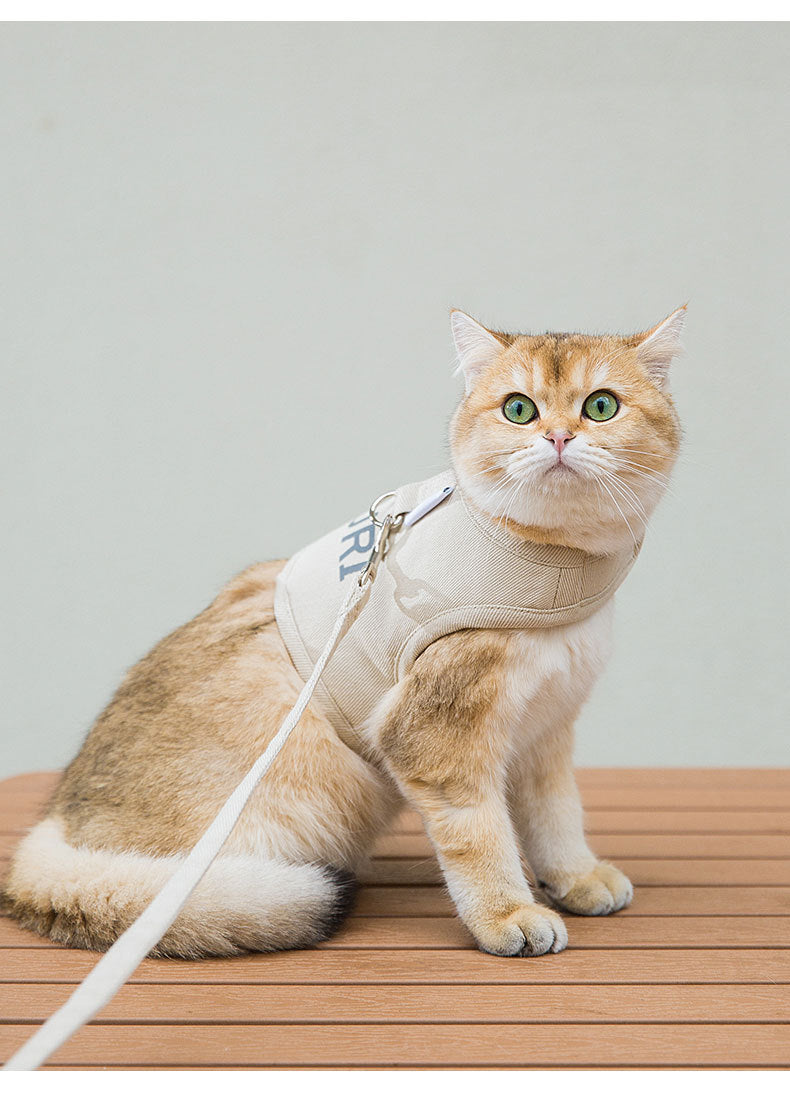 Nice New Dog Harness And Leash Set Woven Fabric Cat And Puppy Vest Harness Leads To Small Medium-Sized Dogs Traction In Pet Clothes