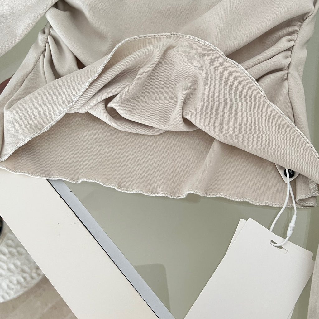 Women's Champagne Gold Sequin Two-Piece Evening Gown Set Ruched Top Mermaid Skirt Formal Party Dress