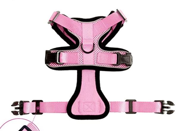 Toll Escape Proof Cat Vest Harness And Car Seat Belt Adapter Adjustable Reflective Cat Harness Soft Mesh Harness For Kitten Puppy