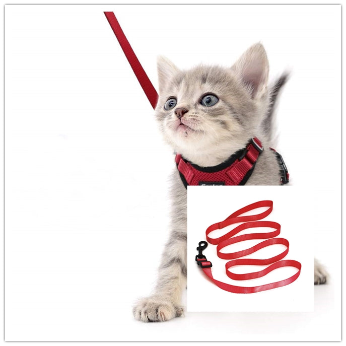 Toll Escape Proof Cat Vest Harness And Car Seat Belt Adapter Adjustable Reflective Cat Harness Soft Mesh Harness For Kitten Puppy