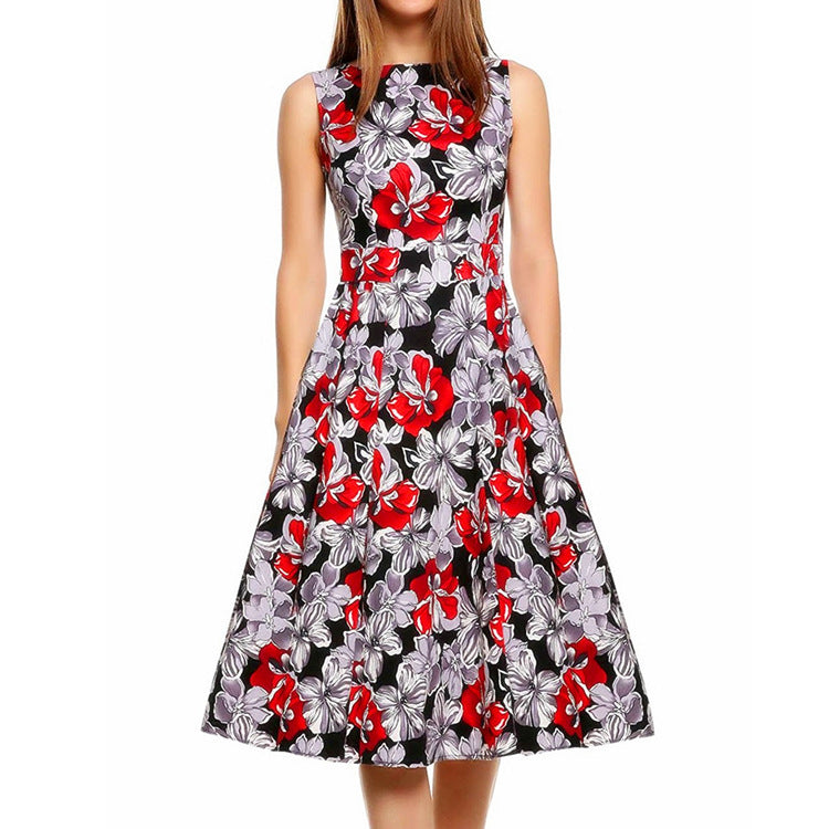 Moda Vintage print dress