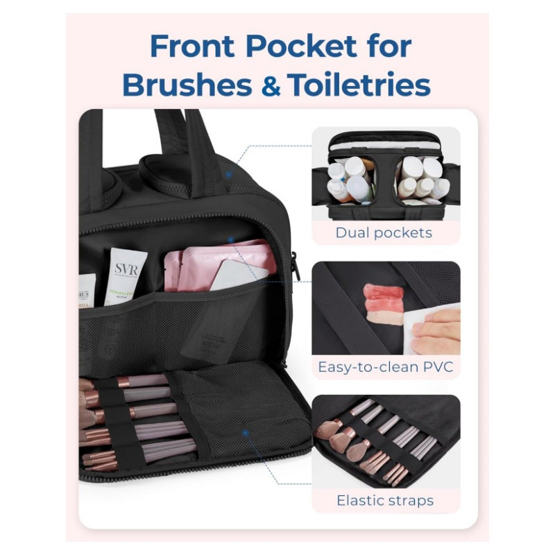 Travel Nice Toiletry Bag Lightweight Large Wide Open Wash Bag Fluffy Cosmetic Bag Storage Bag Travel