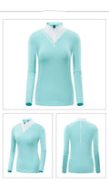 Golf Women's Long-sleeved T-shirt Stand-up Collar Sunscreen Korean Version Of Slim Sports