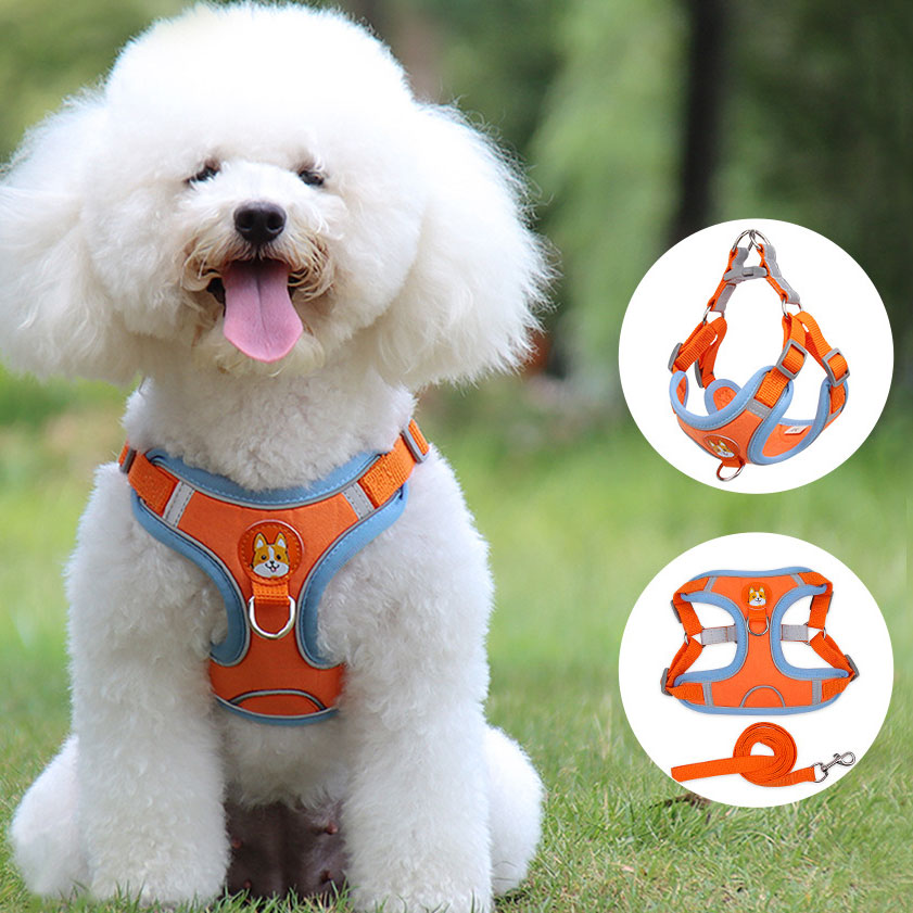 Nice Dog Harness Cat Harness Reflective Dogs Leashs Soft Mesh Chest Strap
