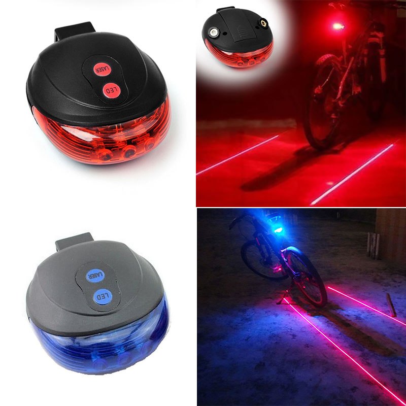 Nice Bicycle Tail Light 5LED   2Laser