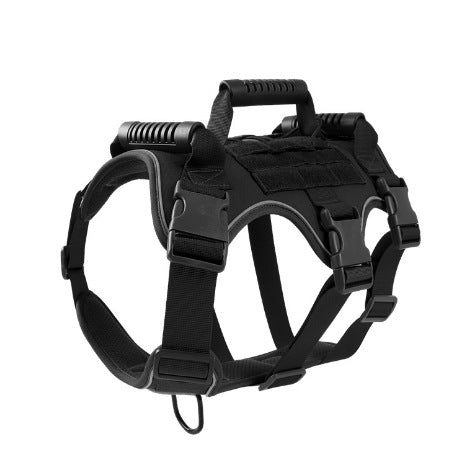 Nice Pet Dog Anti-breakaway And Anti-rush Reflective Breathable Chest Harness For Walking Medium And Large Dogs, Tactical Chest Harness