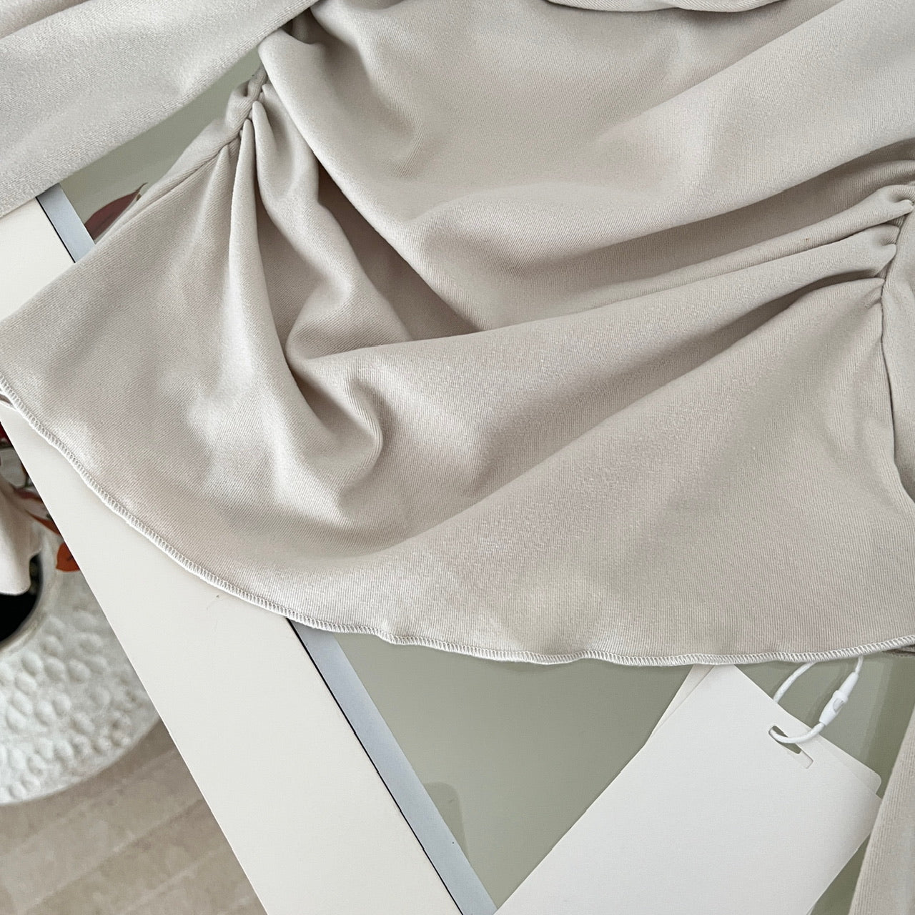 Women's Champagne Gold Sequin Two-Piece Evening Gown Set Ruched Top Mermaid Skirt Formal Party Dress