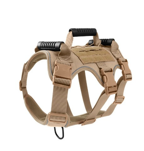Nice Pet Dog Anti-breakaway And Anti-rush Reflective Breathable Chest Harness For Walking Medium And Large Dogs, Tactical Chest Harness